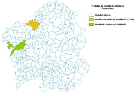Modelos de xestión de residuos domésticos en Galicia